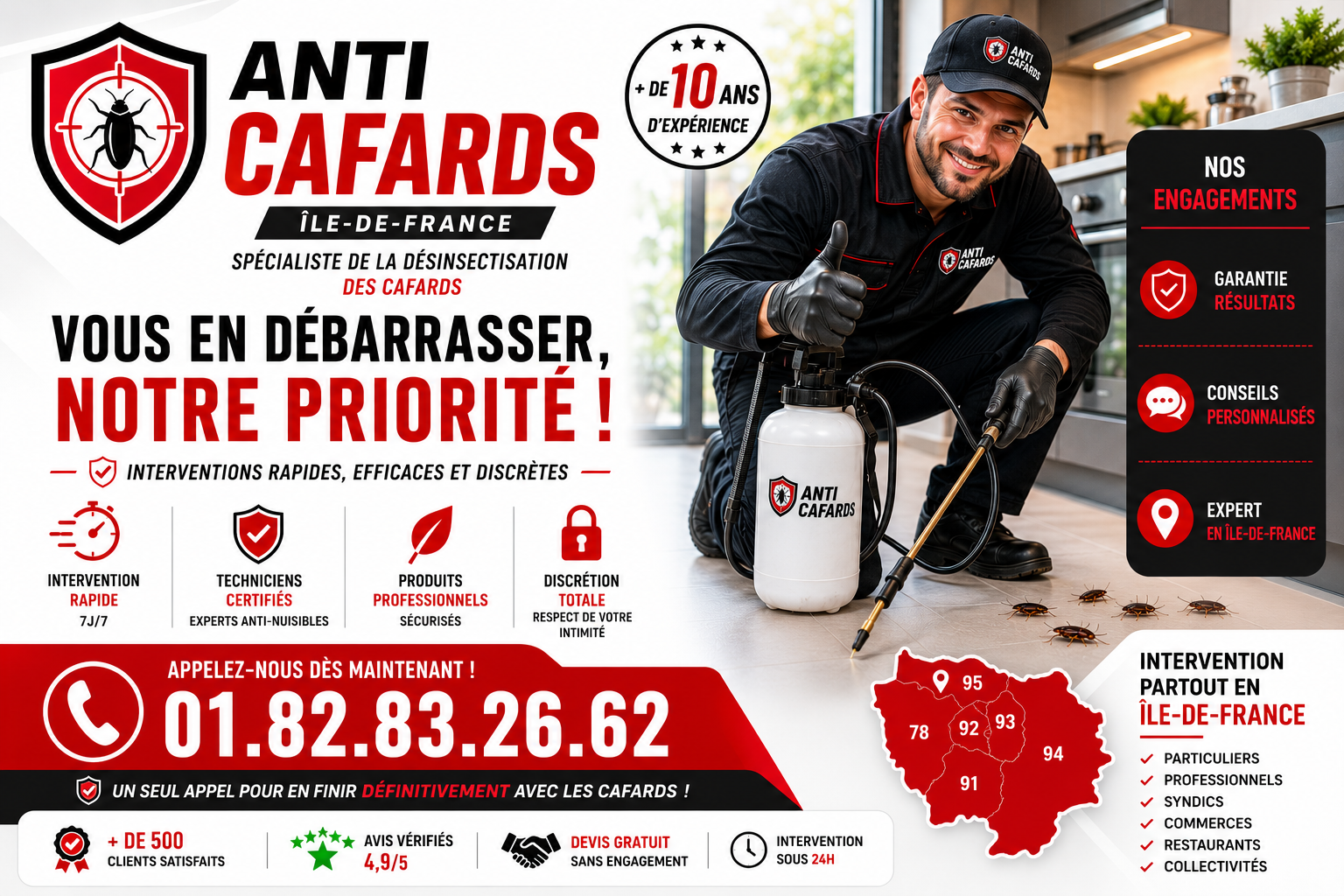 Cafards le Bourget